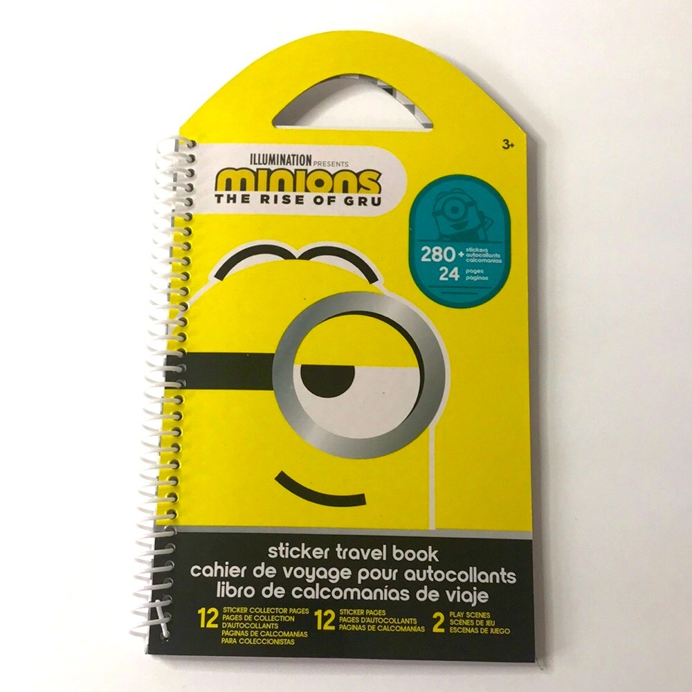 🔸2/$10🔸 Minions The Rise Of Gru Sticker 24 Page Travel Activity Book New